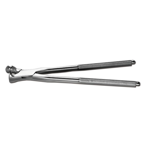 [177521] Alicates, para la extracción do molarescon poca corona de caballos viejos"off side", 48 cm