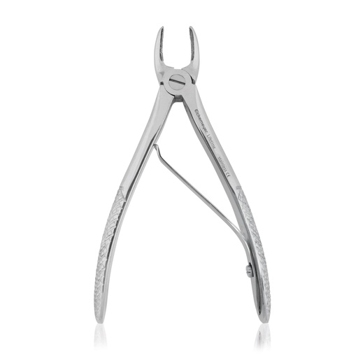 [176010] Pince dentaire, 11 cm, nouveau modèle, devant diamenté pour tenue optimale de la dent